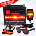 BRS14-BS 30 Day Warranty Battery & Smart Charger / Maintainer Combo Bundle Kit