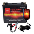 High Performance BRS20-BS 2 Year Warranty & Smart Charger / Maintainer Combo Bundle Kit  12v Sealed AGM PowerSports Battery