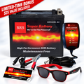 BRS20HL-BS 30 Day Warranty Battery & Smart Charger / Maintainer Combo Bundle Kit