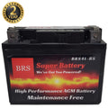 High Performance BRS4L-BS 12v Sealed AGM PowerSport 2 Year Warranty