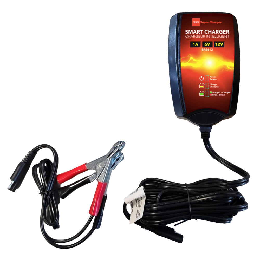 High Performance BRS9-BS 10 Year Warranty & Smart Charger / Maintainer Combo Bundle Kit 12v Sealed AGM PowerSports Battery