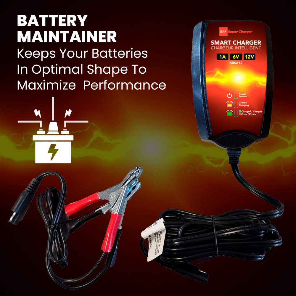 U1 BRS Super Battery AGM + Maintainer Combo Kit