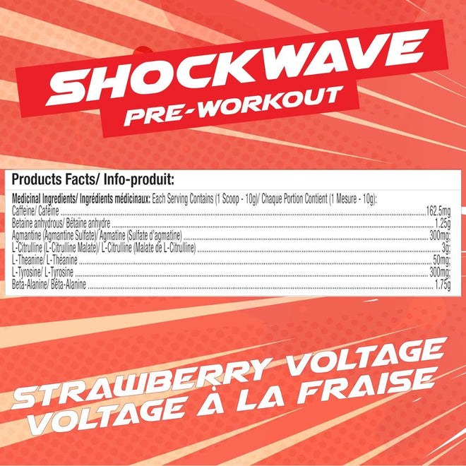 Base Pro Nutrition SHOCKWAVE PRE-WORKOUT, 40 Servings