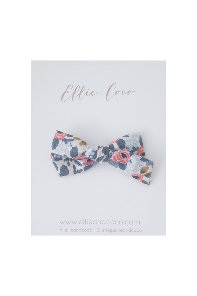 Rosa Periwinkle Mini Bow