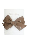 Dotting Tawny Oversize Bow