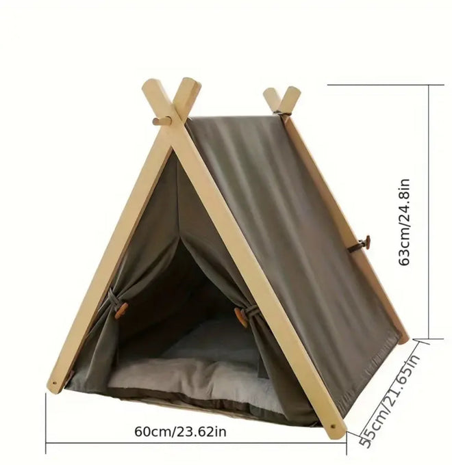 Nordic Dog Tent Bed | Enclosed Pet Hideaway Bed