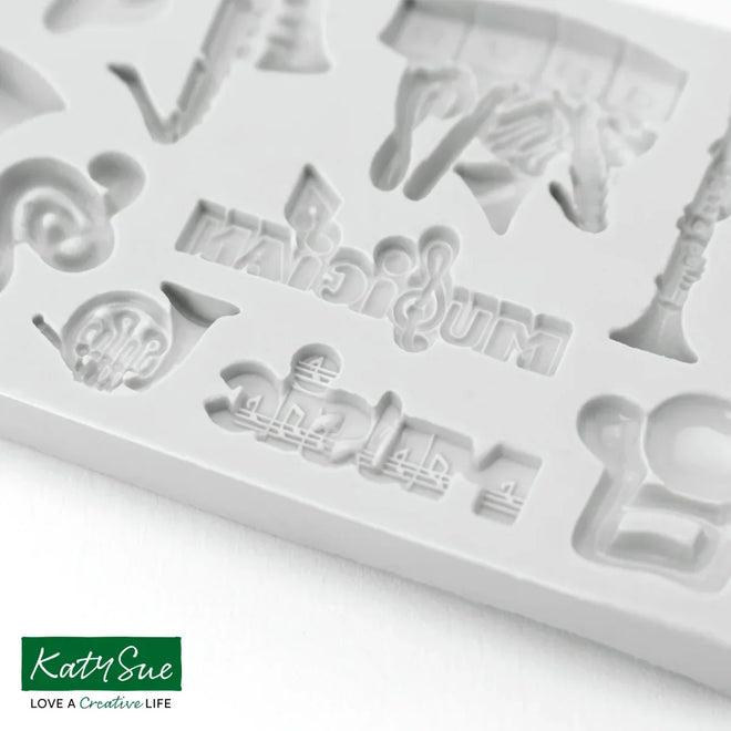 Miniature Music Set Silicone Mould