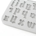 Gothic Font Lowercase Alphabet Silicone Mould