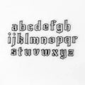 Gothic Font Lowercase Alphabet Silicone Mould