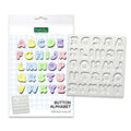 Button Alphabet Silicone Mould