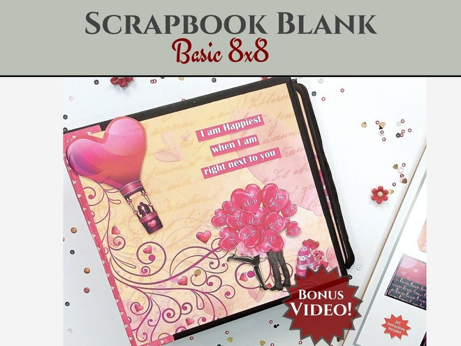 CrafTreat Scrapbook Blanks - Basic 8x8 - Kraft Color