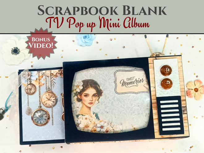 CrafTreat TV Pop Up Mini Album - Black