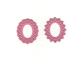 Cameo Dies - Two Star Flower Oval Frames