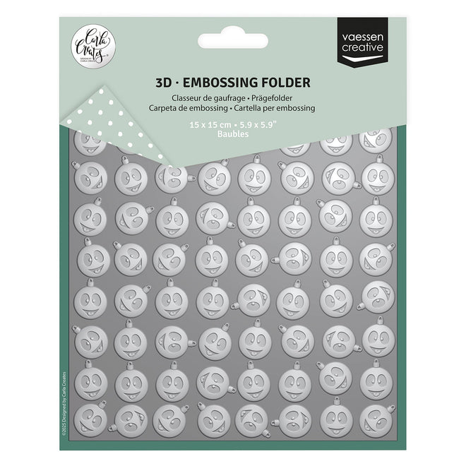 Vaessen Creative • Embossing Folder Christmas Baubles