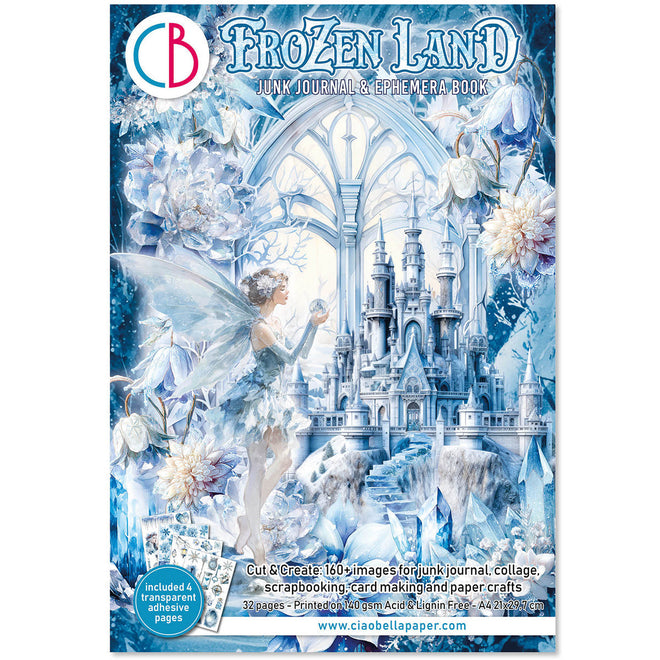 Frozen Land Junk Journal Ephemera Book A4 32/Pkg