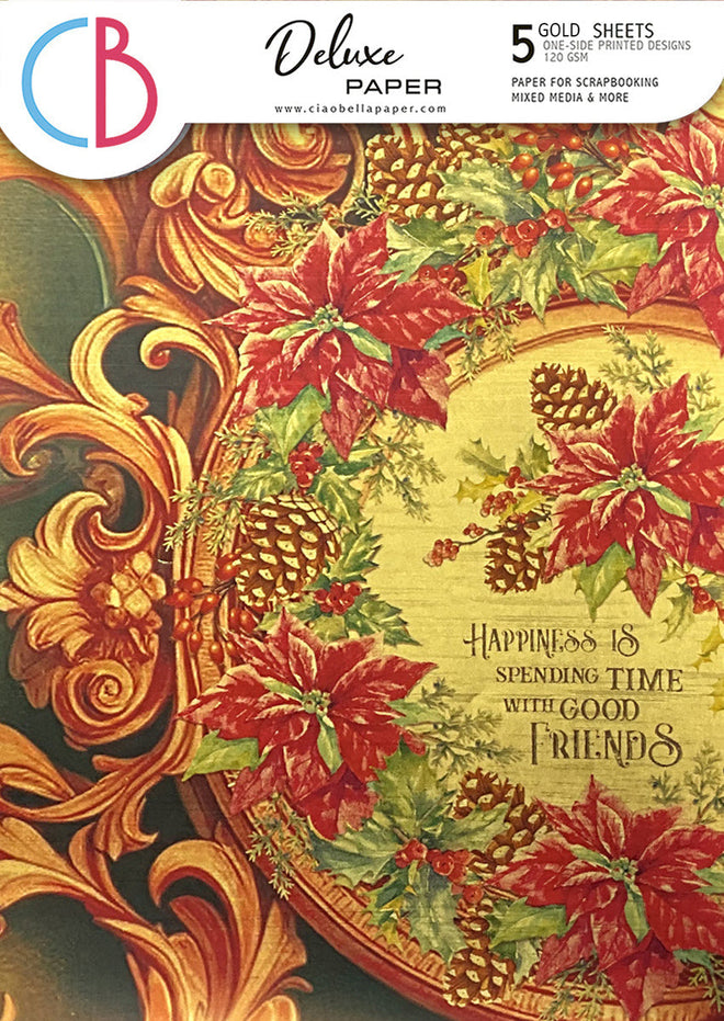 Deluxe The Nutcracker Paper Gold A4 5/Pkg