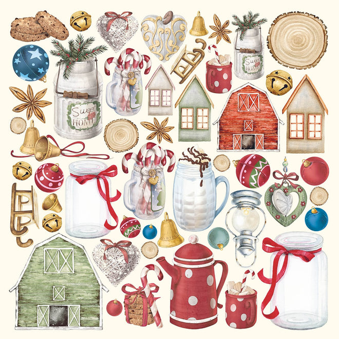 Christmas Vibes Pad 8x8 12/Pkg