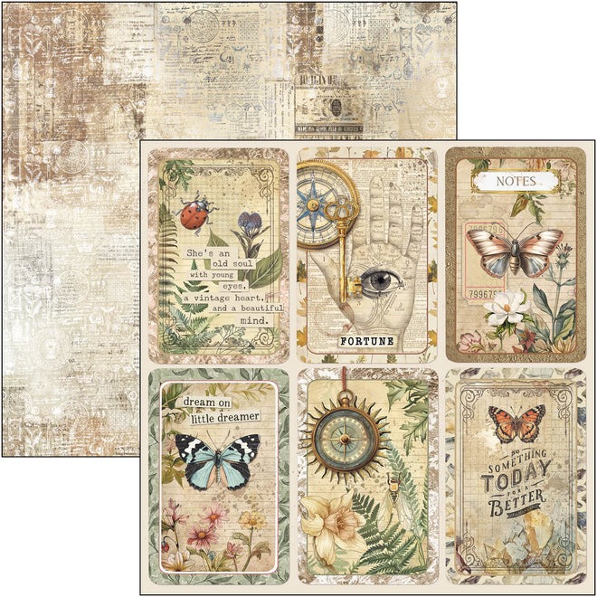 Cabinet Of Curiosities Paper Pad 12"x12" 12/Pkg
