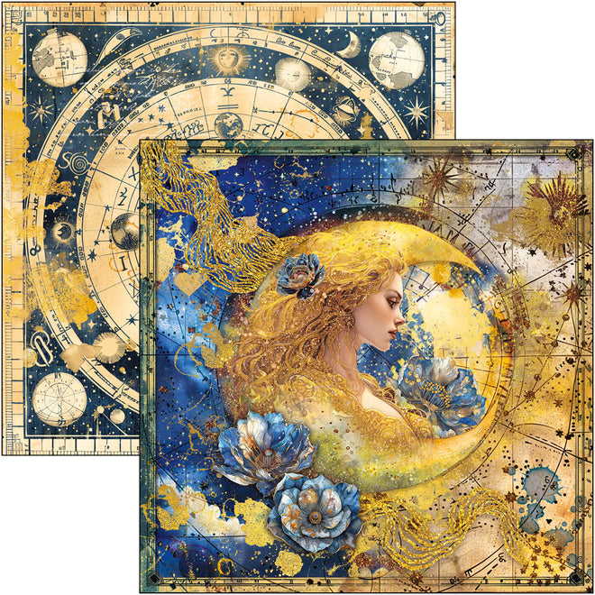 Celestial Paper Pad 12"x12" 12/Pkg