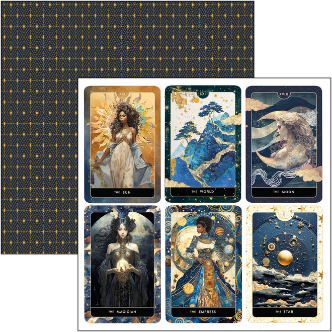 Celestial Paper Pad 12"x12" 12/Pkg