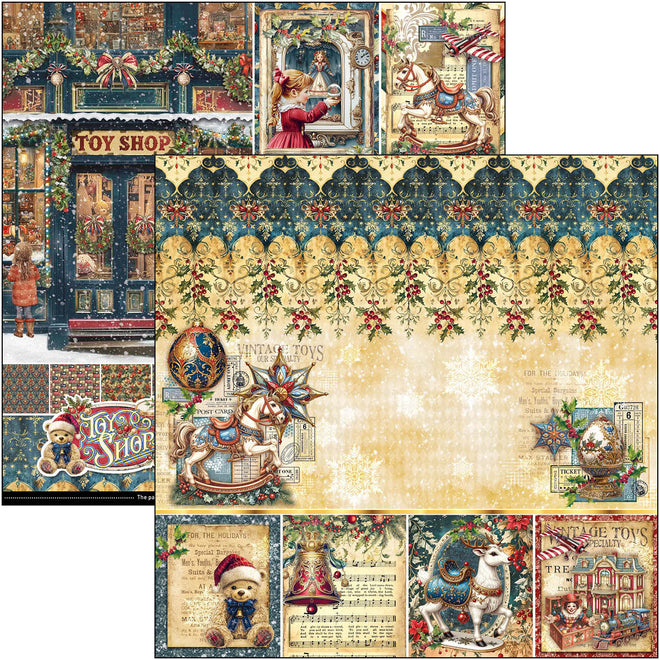 Toy Shop Paper Pad 12"x12" 12/Pkg