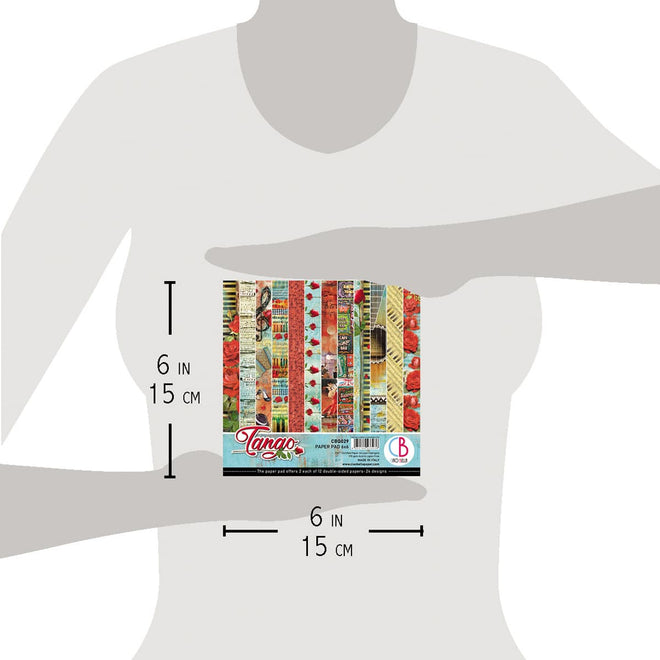 Ciao Bella Tango Paper Pad 6"x6" 24/Pkg