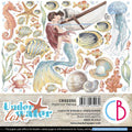 Ciao Bella Underwater Love Fussy Cut Pad 6"x6" 24/Pkg