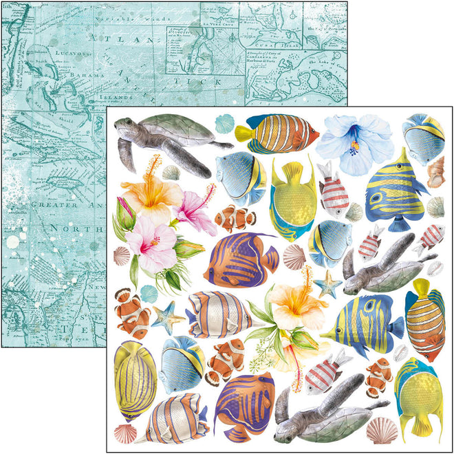 Ciao Bella Summer Breeze Fussy Cut Pad 6"x6" 24/Pkg