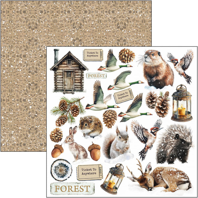 Forest Tales Fussy Cut Pad 6"x6" 24/Pkg