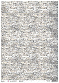 Rice Paper A3 Piuma Stone wall - 3 Sheets