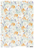 Ciao Bella Rice Paper A3 Piuma Magical Blooms - 3 Sheets