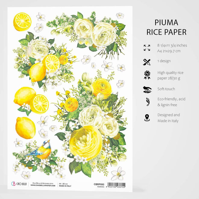 Ciao Bella Rice Paper A4 Taormina