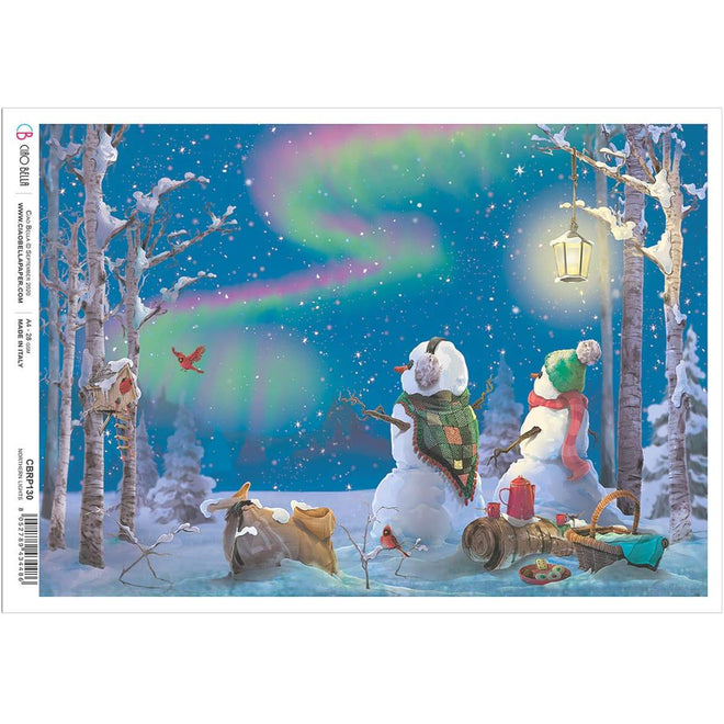 Ciao Bella Rice Paper A4 Northern Lights