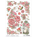 Ciao Bella Rice Paper A4 Frozen Roses