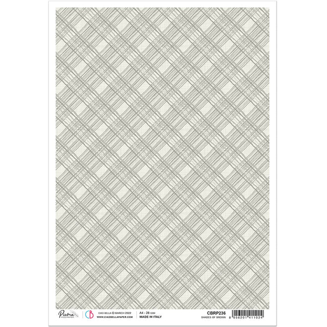 Ciao Bella Rice Paper A4 Shades Of Brown
