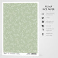 Ciao Bella Rice Paper A4 Shades Of Green