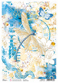 Rice Paper A4 Piuma Midnight flight - 5 Sheets