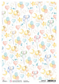 Ciao Bella Rice Paper A4 Piuma Balloon Bouquets - 5 Sheets