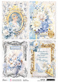 Rice Paper A4 Piuma Midnight Spell Cards - 5 Sheets