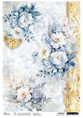 Rice Paper A4 Piuma Floral Elegance - 5 Sheets