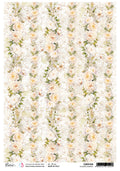 Rice Paper A4 Piuma Bloomed Romance - 5 Sheets