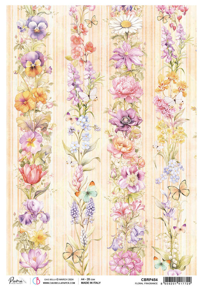 Rice Paper A4 Floral Fragrance - 5 Sheets