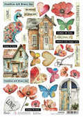 Rice Paper A4 Majestic Dreams elements - 5 Sheets