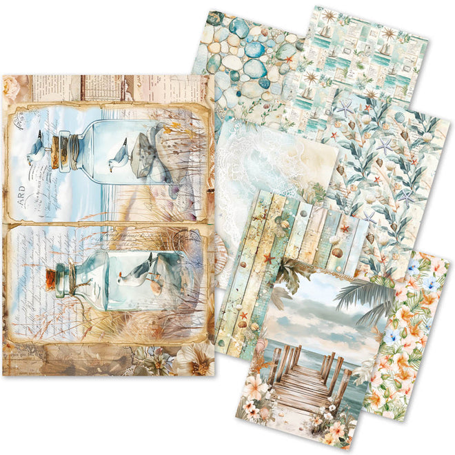 Rice Paper A5 MIXED 8/Pkg Summer Days