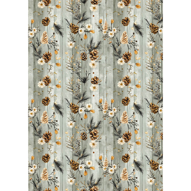 Rice Paper A5 MIXED 8/Pkg Hot Cocoa & Holly