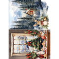 Rice Paper A5 MIXED 8/Pkg Hot Cocoa & Holly