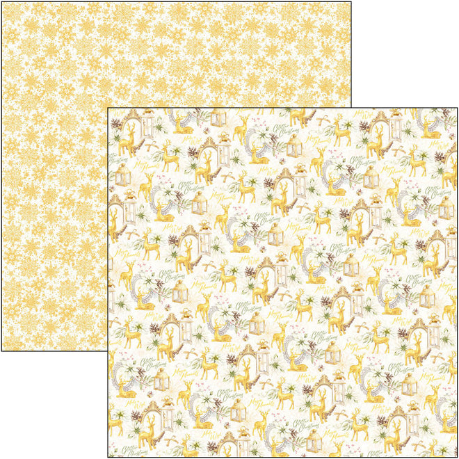 Ciao Bella Sparkling Christmas Patterns Pad 12"x12" 8/Pkg