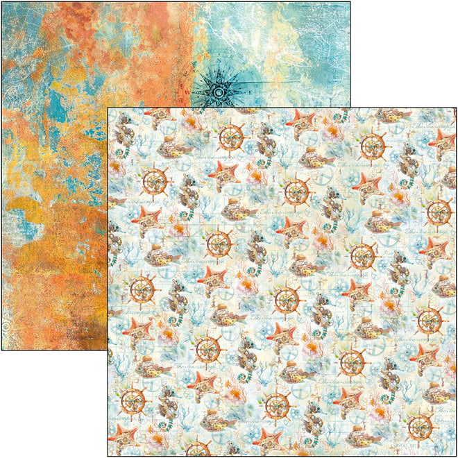 Coral Reef Patterns Pad 12"x12" 8/Pkg