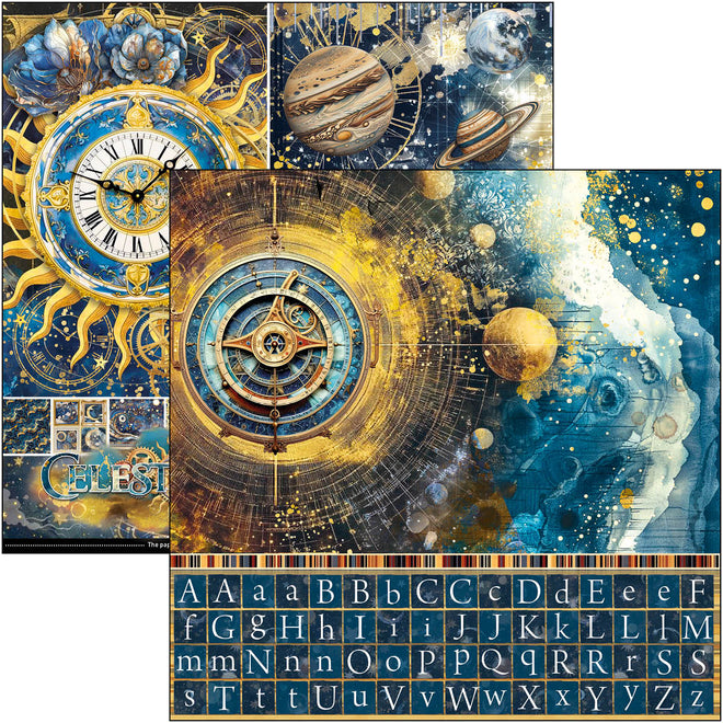 Celestial Patterns Pad 12"x12" 8/Pkg