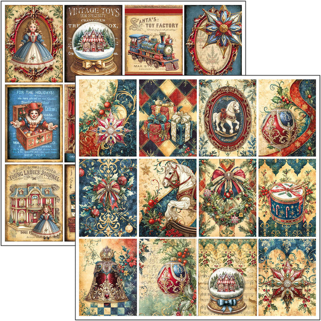 Toy Shop Patterns Pad 12"x12" 8/Pkg